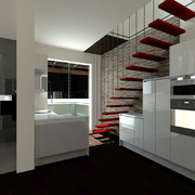 Projecto de Arquitectura, design e 3D de 2 moradias em Lisboa (simulação 3D)