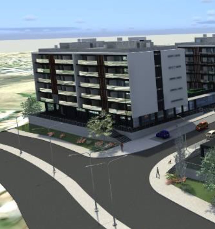 3D do exterior dos edifícios