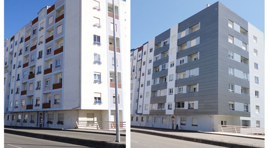 Antes e depois fachada - Lisboa