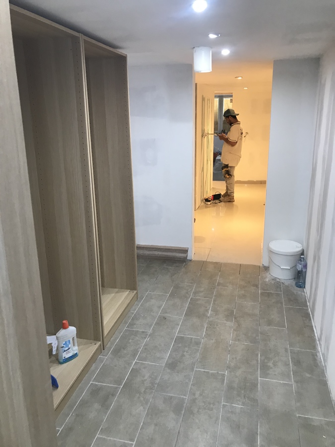 Aplicação e fundição de pladur, massa, preparação para pintura