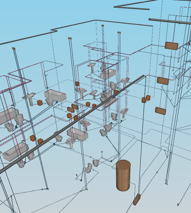 BIM- Rede Predial de águas