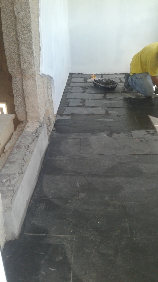 Colocação de xisto