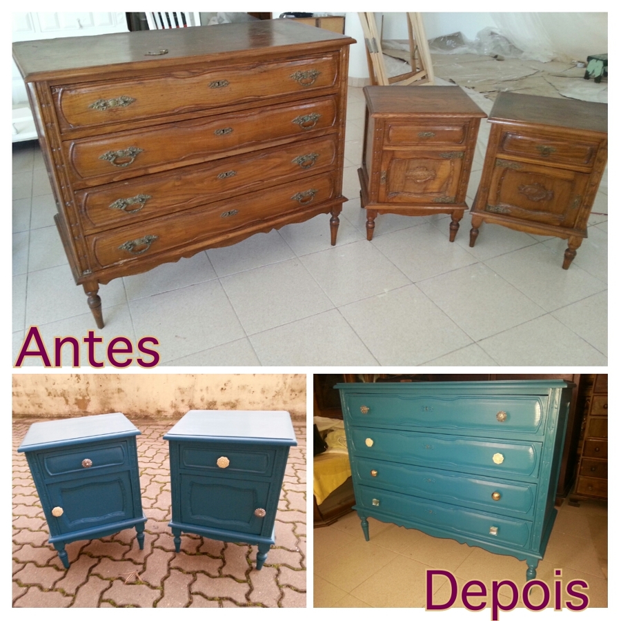 Cómoda e mesas de cabeceira