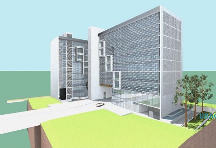 Edifício de escritórios com 2 blocos