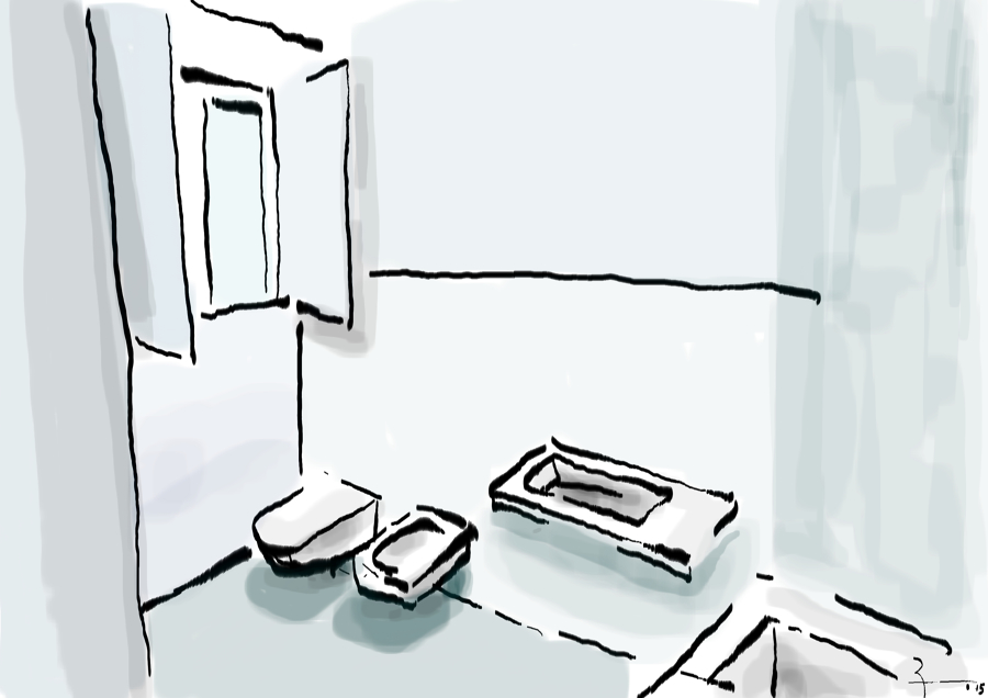 esquiço da casa de banho