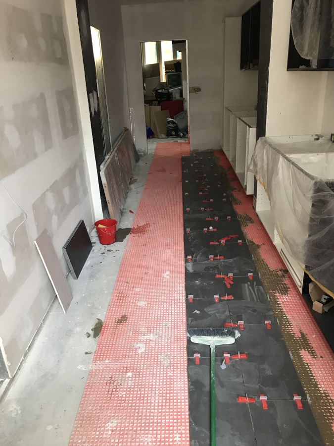 Instalação de ladrilho