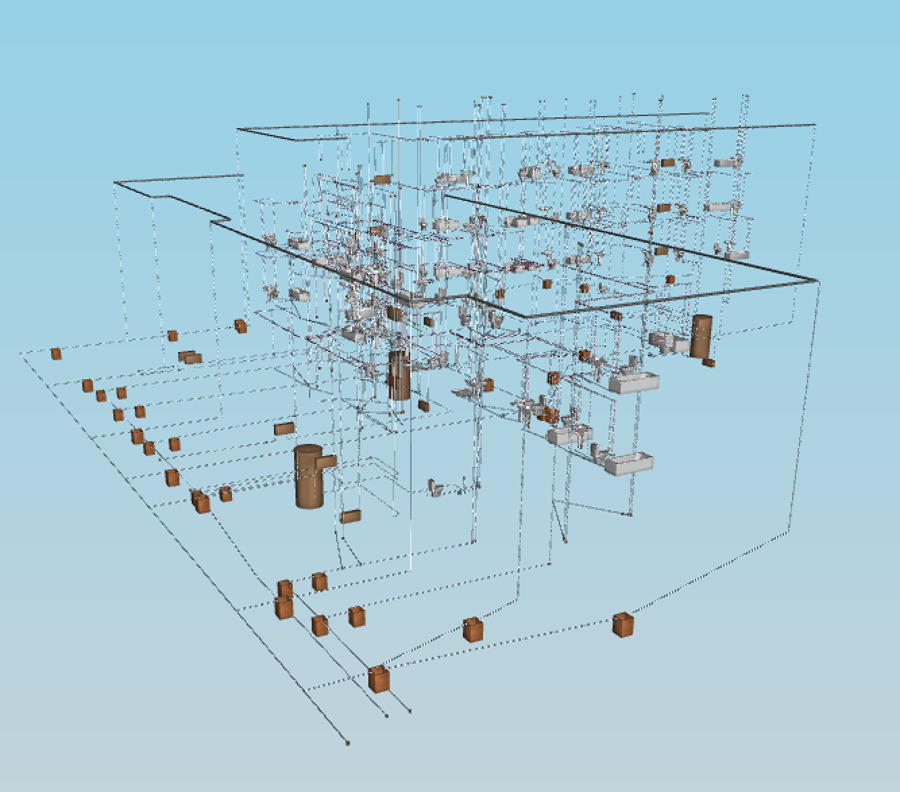 Modelação BIM - Rede Predial de Águas