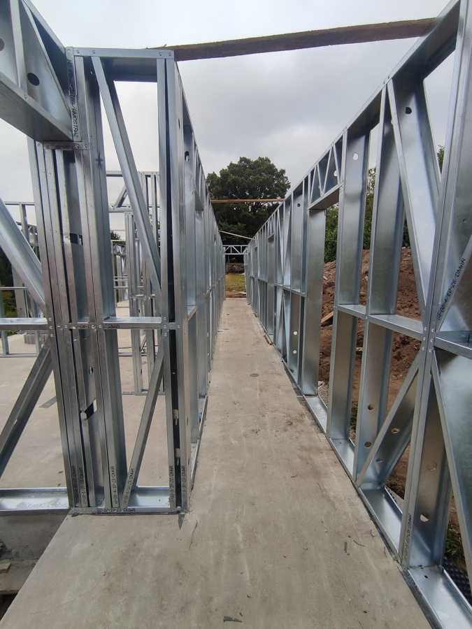 Montagem casa steel frame