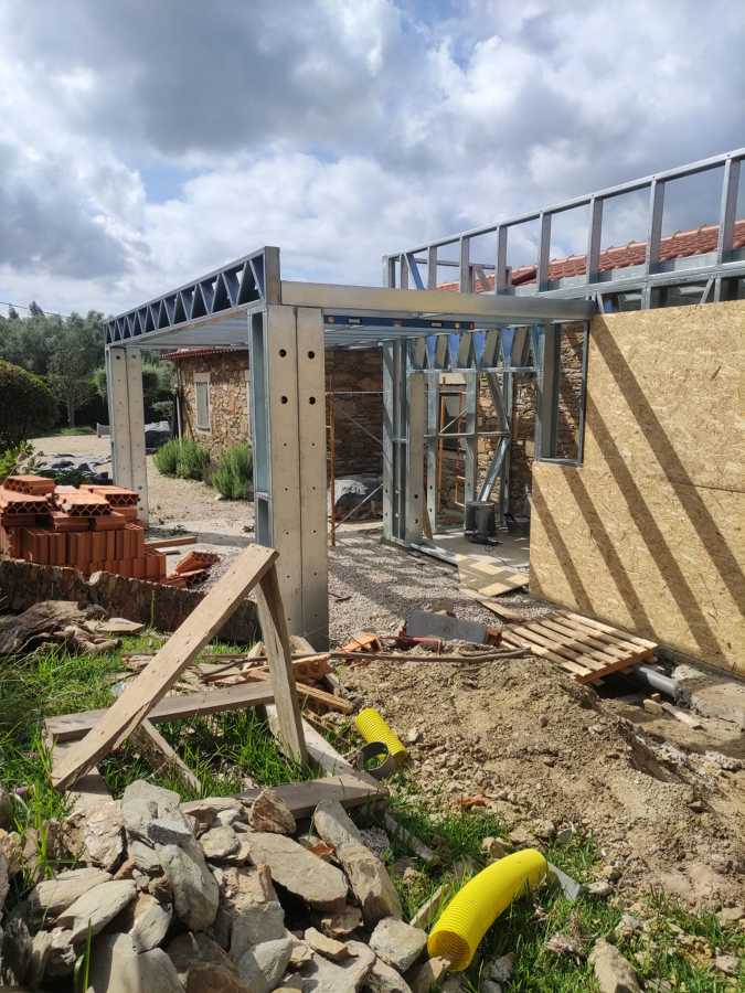 Montagem casa steel frame