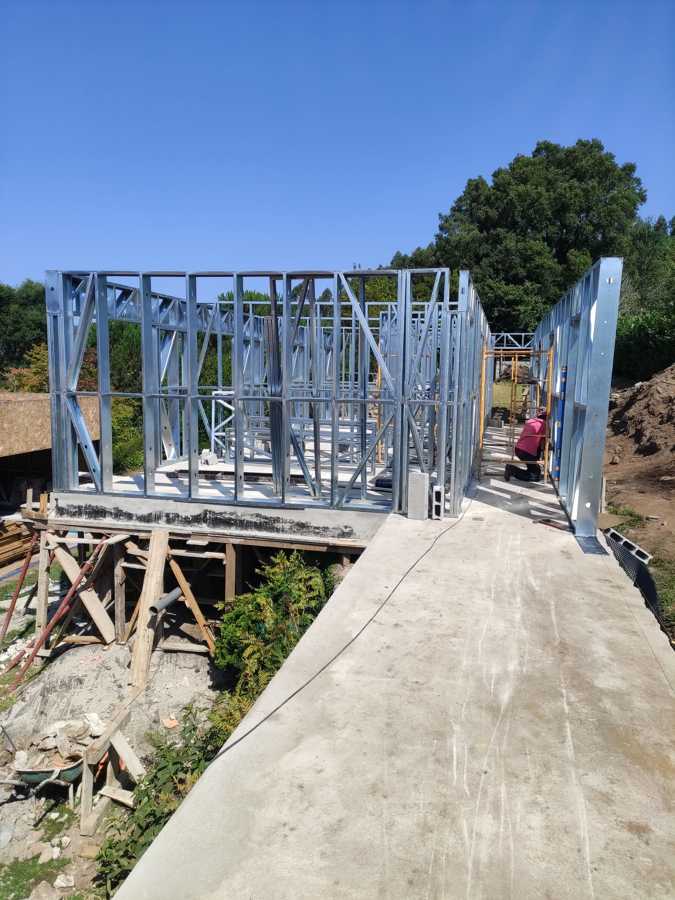 Montagem casa steel frame