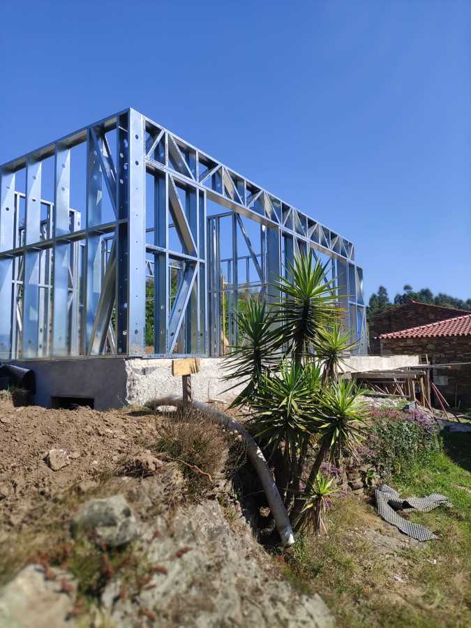 Montagem casa steel frame