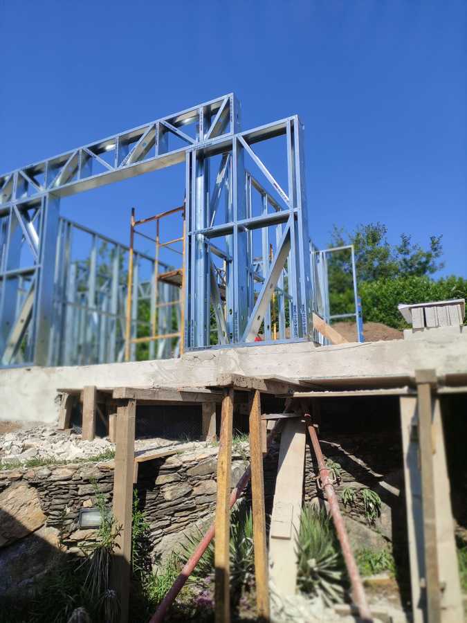 Montagem casa steel frame