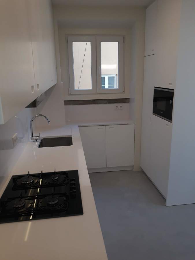 obra construida da cozinha