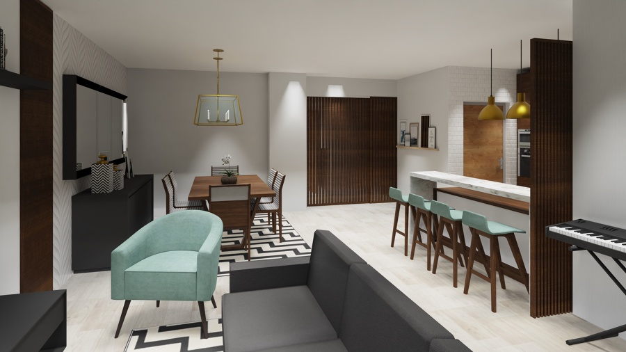 Open Space- cozinha e sala