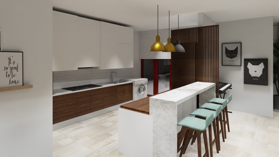 Open Space- cozinha e sala