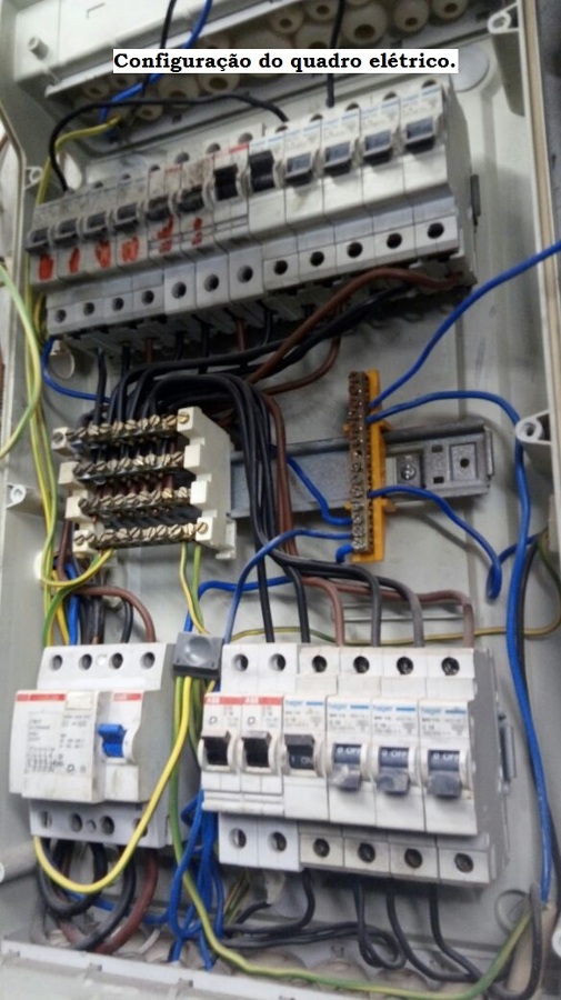 Reconfiguração do quadro trifásico elétrico.