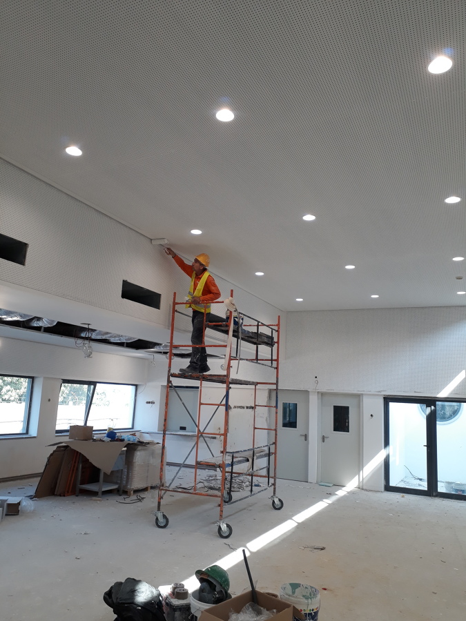 Teto pladur perfurado