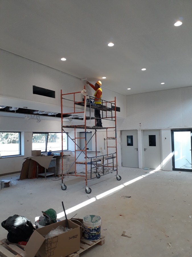 Teto pladur perfurado