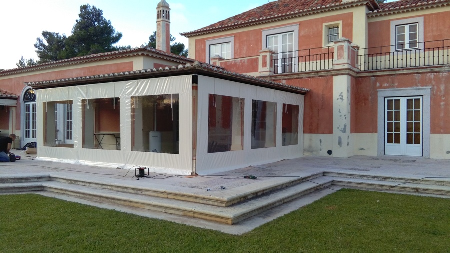 toldos verticais de enrolamento manual