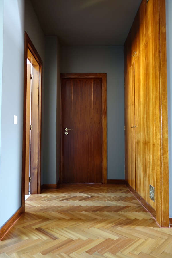 vista hall sala, cozinha e quarto norte