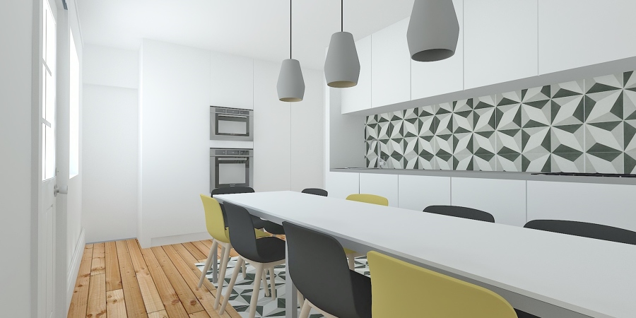 Vista Interior- cozinha