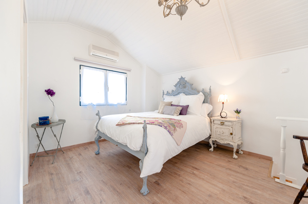 O quarto principal é um charme