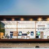 Fachada: reclamo luminoso e vinil