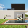 Habitação Unifamiliar - Porches  - Imagem 3d