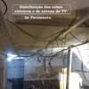 Início de distribuição dos cabos.