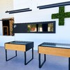Moldura ecrã e móvel expositor