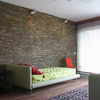 quarto de visitas - parede de xisto