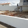 Aplicação de piso em zona exterior da casa/ quintal