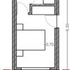 3 bungalows com 20m2 cada (área total 60 m2)