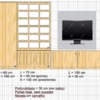 Construção móvel sala por medida
